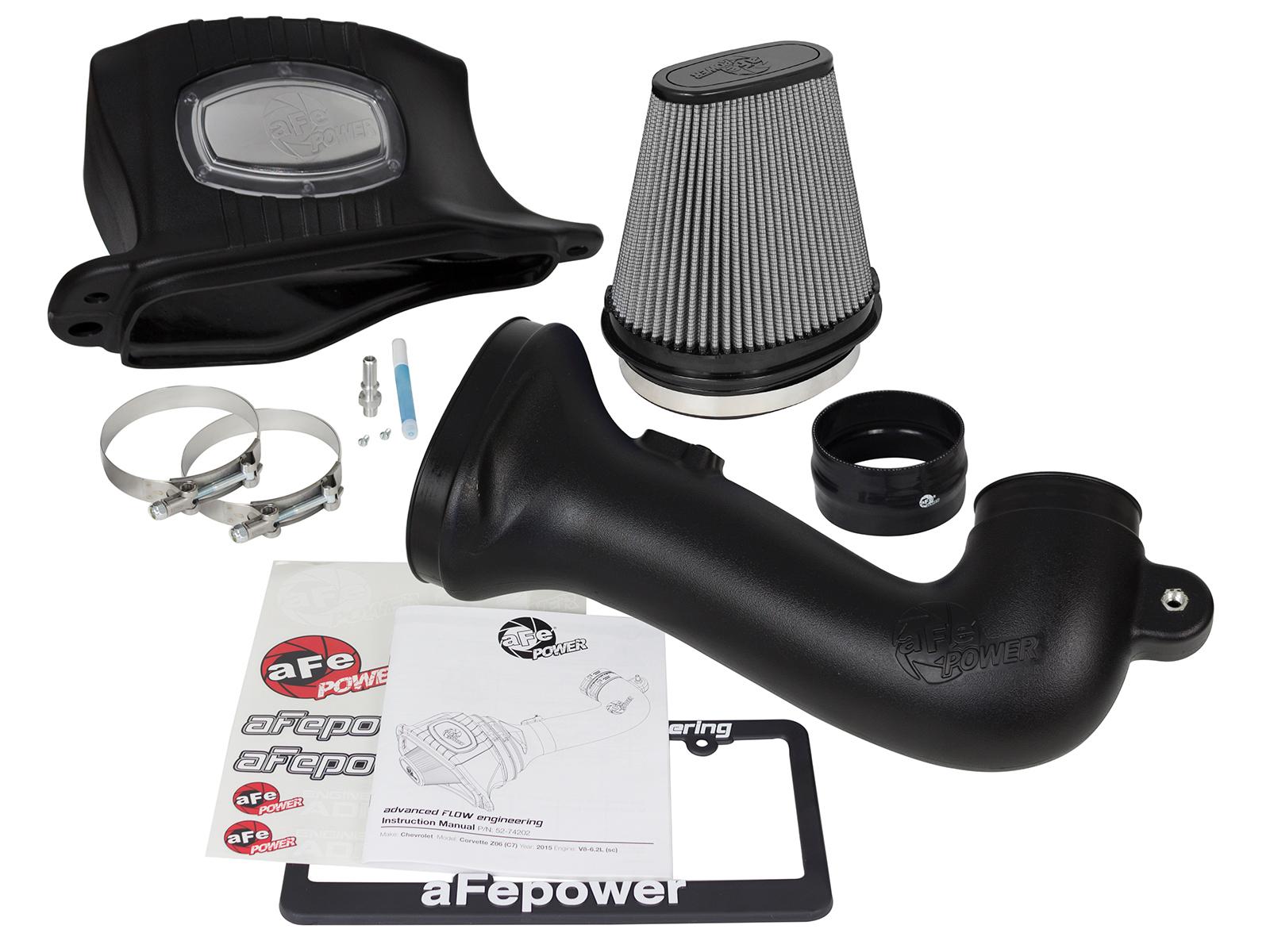AFE 51-74202-1 Momentum Cold Air Intake System w/Pro DRY S Filter Media (2015-2019 Corvette C7 Z06)