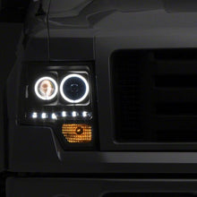 Raxiom 09-14 Ford F-150 G2 Super White LED Halo Projector Headlights- Black Housing- Clear Lens