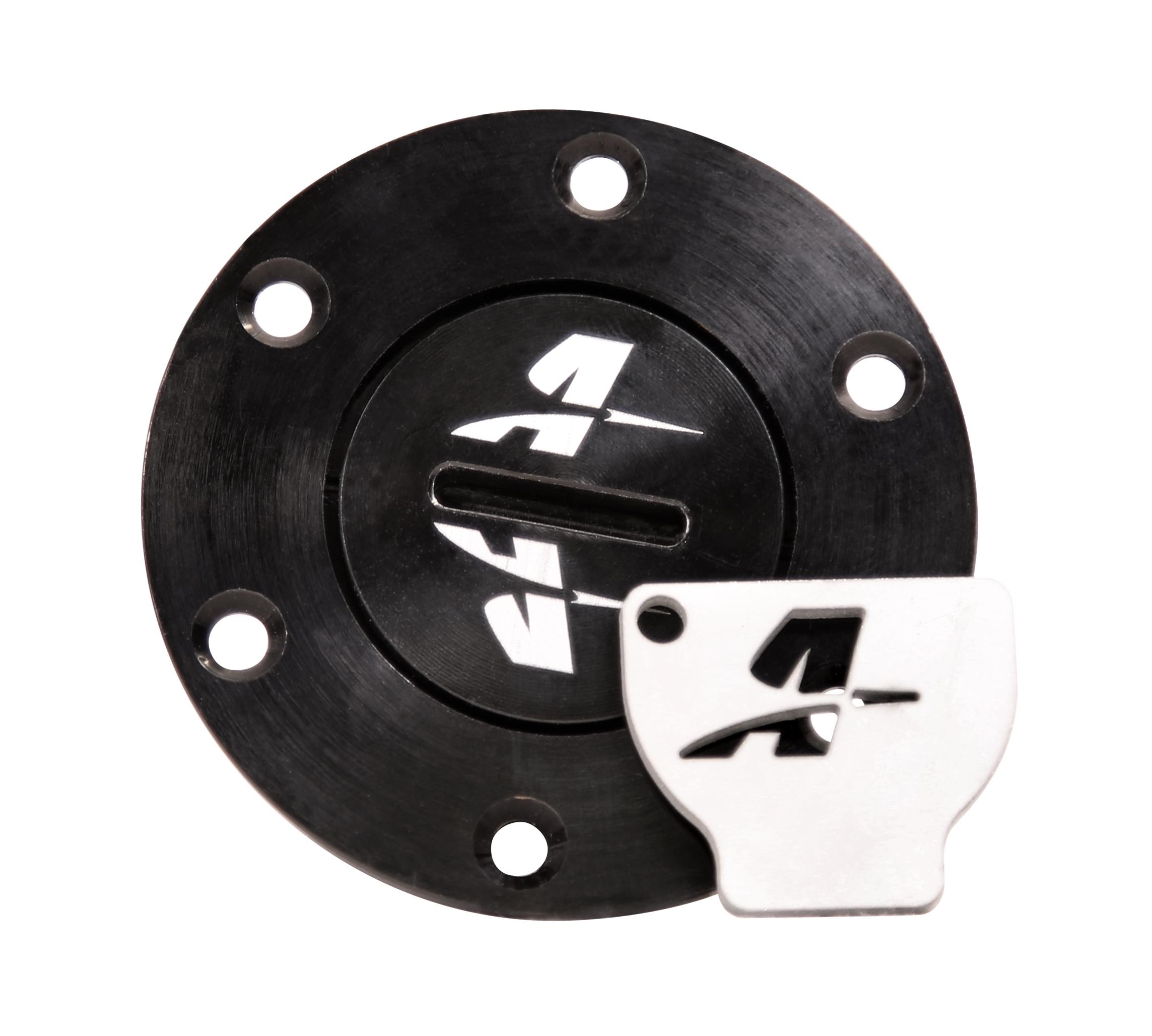Aeromotive Fillcap, Screw-on, 1.5", Black, w/ Key - 18720