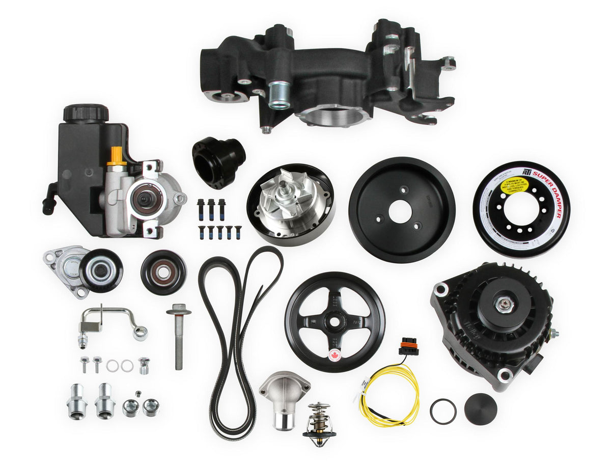 Holley Premium Mid-Mount Race Accessory System-Black Finish.  - 20-181BK