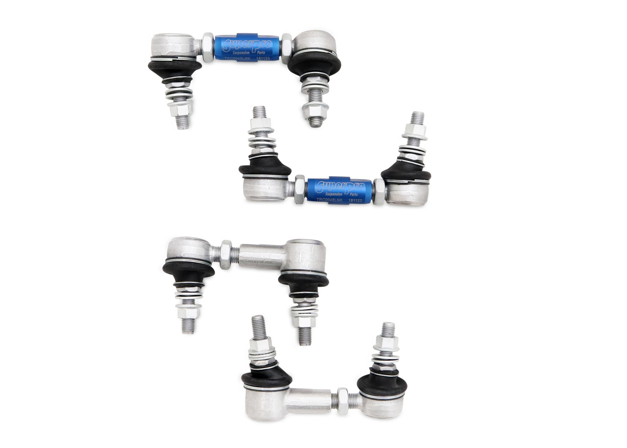 SuperPro HD Adjustable End Link Set (TRC1025 + TRC1045) (1987-2023 Acura, Honda, Fiat, Toyota, Mazda Fitments) - TRCLNKSET4