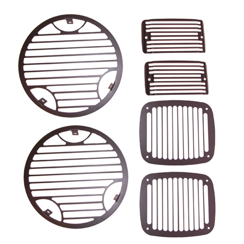 Rugged Ridge Stone Guard Kit Billet; 97-06 Jeep Wrangler Tj - 11236.21