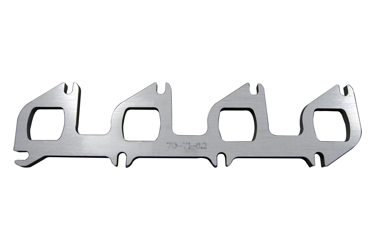 Kooks Ford 6.2L Header Flange. 3/8" Thick 304 Stainless Steel. D-Shaped Port. - 70-71-RAPTOR6.2