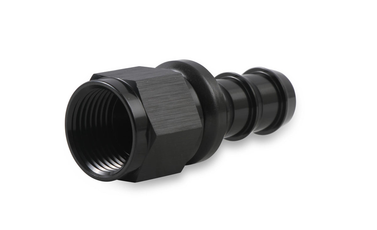 Mr. Gasket -10 AN Straight Push-On Hose Ends - Black.  - 200110-BL
