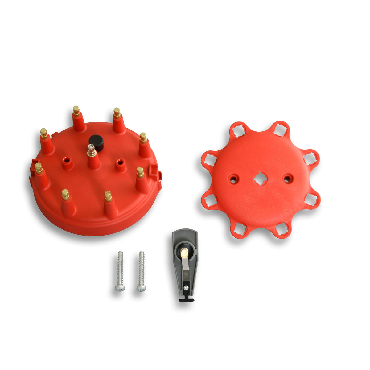Pertronix Flame-Thrower Hei Distributor Cap And Rotor Kit - Red (Ford V8) - D4021