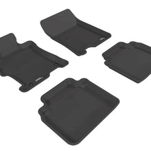 3D MAXpider 2008-2012 Honda Accord Kagu 1st & 2nd Row Floormats - Black