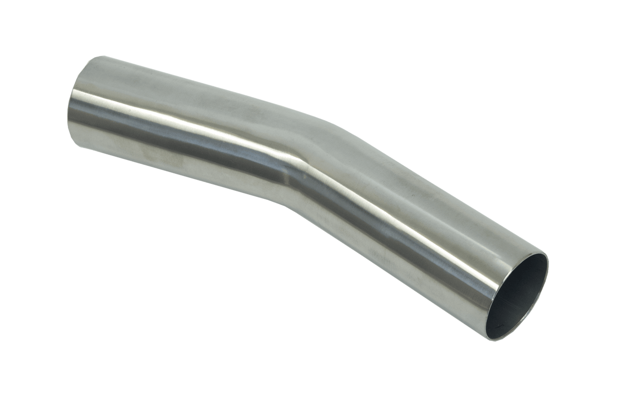 XForce Mandrel Bend 304SS Polished 3" 15 degree 1.5D 6" Leg - MS300-15