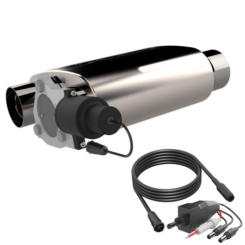 QTP 3.00 Inch QTP Reverse Screamer Twintronic Muffler Short Case - 13303C