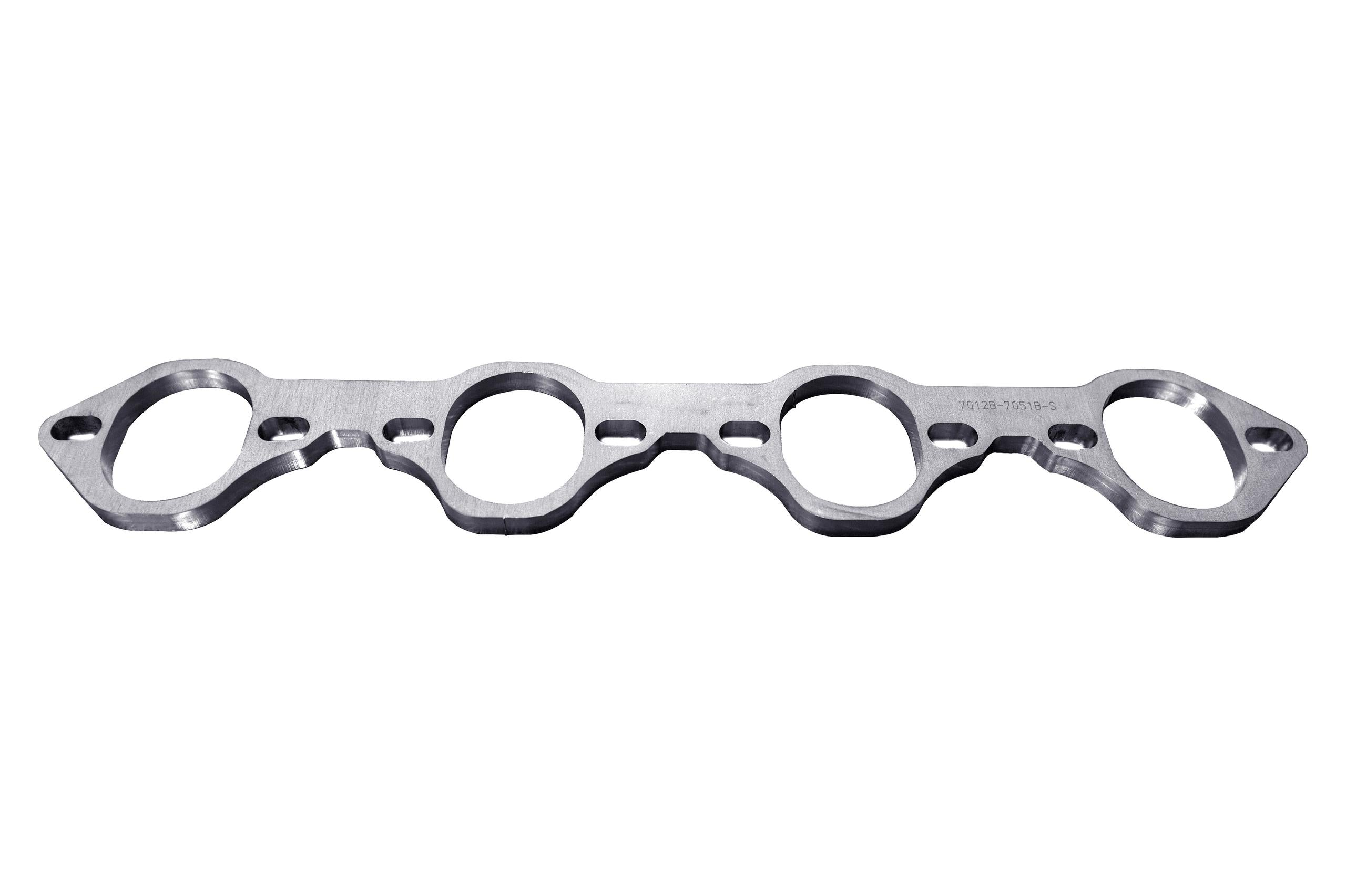 Kooks SBF Header Flange - 2-1/2" Inline Bolt Pattern. 3/8" Thick SS. Port for 2" - 7012B-7051B-S