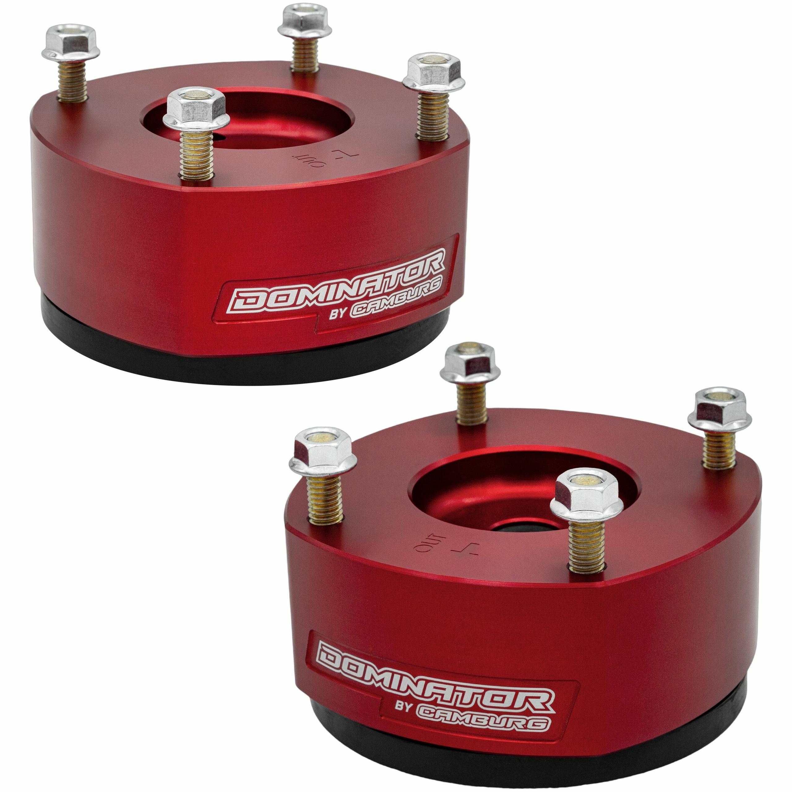 Camburg 2.00" Front Spring Preload Spacer Kit (Red) (2007-2021 Toyota Tundra) - CAM-310204