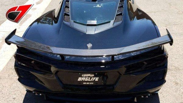 C7 Carbon C8-3A-1 Carbon Fiber High Wing OEM Style (2020 Corvette C8)
