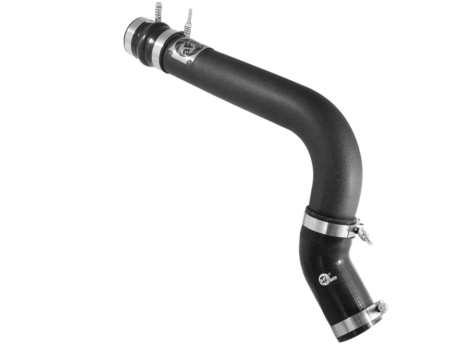 AFE BladeRunner 3 IN Aluminum Hot Charge Pipe Black (2013-2018 2500, 3500) - 46-20138-B