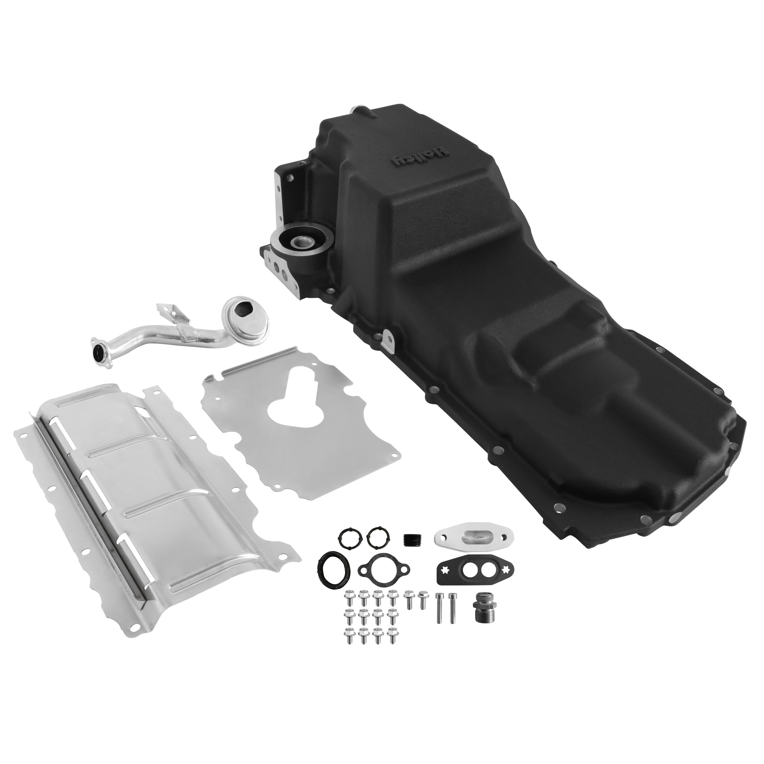 Holley GM LT Swap Oil Pan - 4WD / Truck / Off-Road - Black - 302-24BK