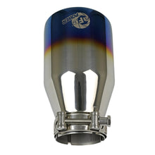 AFE MACH Force-Xp 304 Stainless Steel Clamp-on Exhaust Tip Blue Flame - 49T25404-L071