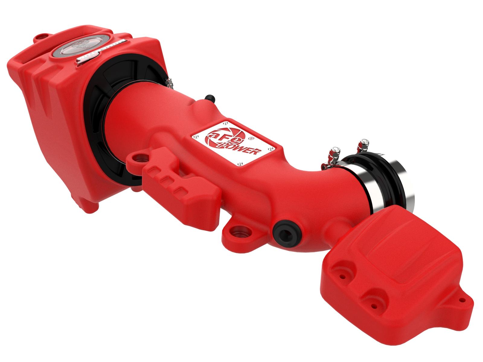AFE Momentum GT Cold Air Intake System Red w/ Pro DRY S Filter (2018-2023 Gladiator 3.6, 2018-2023 Wrangler 3.6) - 51-76217-R