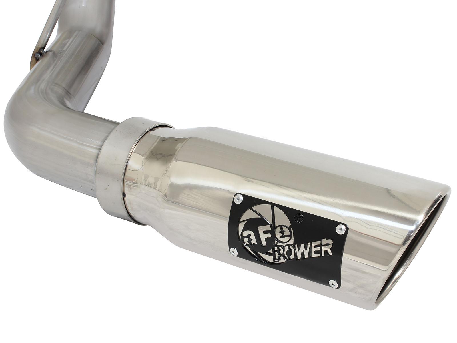 AFE MACH Force-Xp 3 IN 409 Stainless Steel Cat-Back Exhaust System w/Polished Tip - 49-44057-P