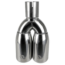AFE MACH Force-Xp 304 Stainless Steel Clamp-on Exhaust Tip Polished (2-1/2 IN Inlet x 3-1/2 IN Outlet X 12 IN L) - 49T25374-P12