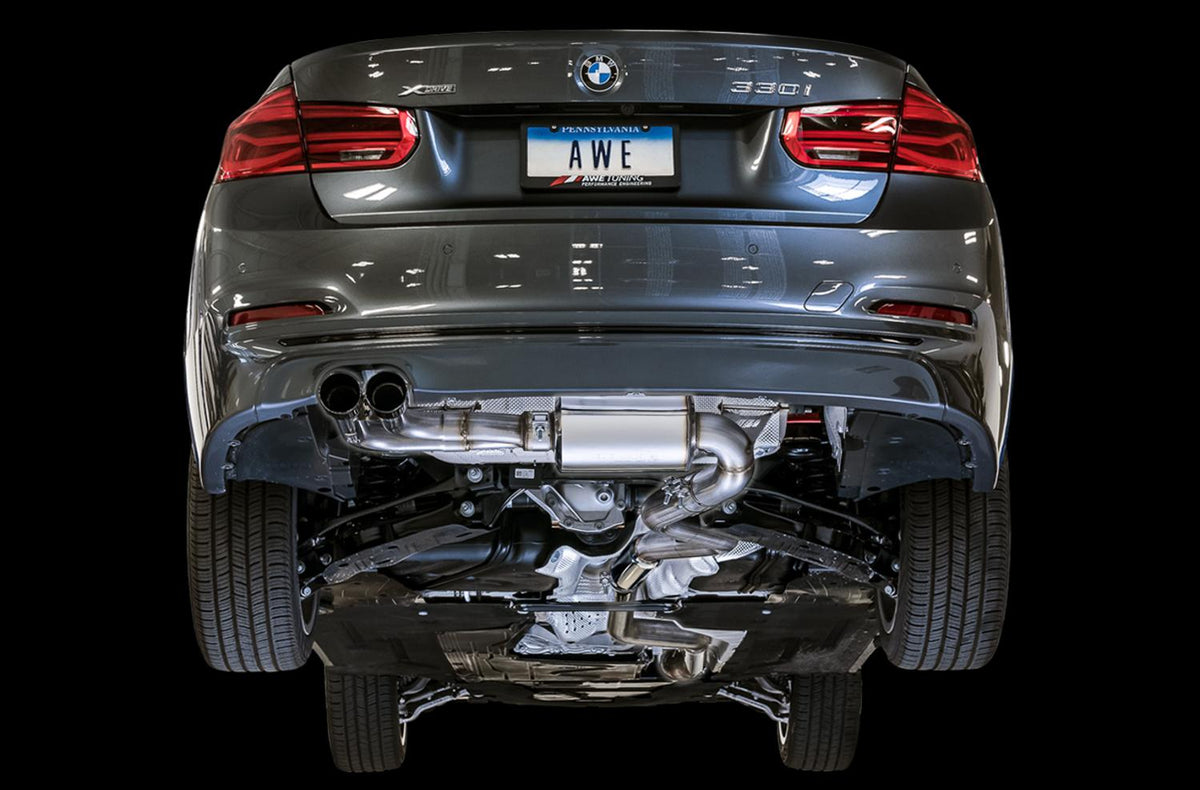 AWE Tuning Audi C7 / C7.5 S6 4.0T Track Edition Exhaust - Chrome Silver Tips - 3020-42042