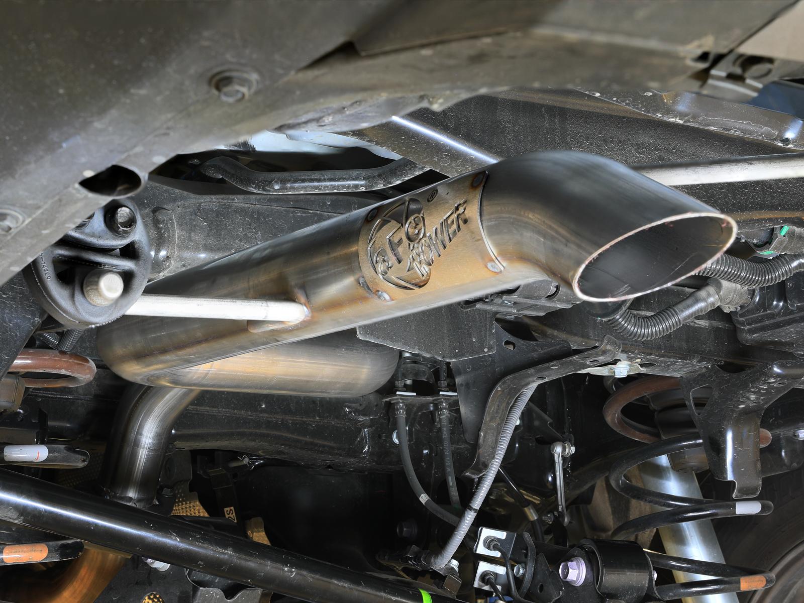 AFE Apollo GT Series 2-1/2 IN 409 Stainless Steel Axle-Back Hi-Tuck Exhaust System (2024-2025 Land Cruiser) - 49-46081