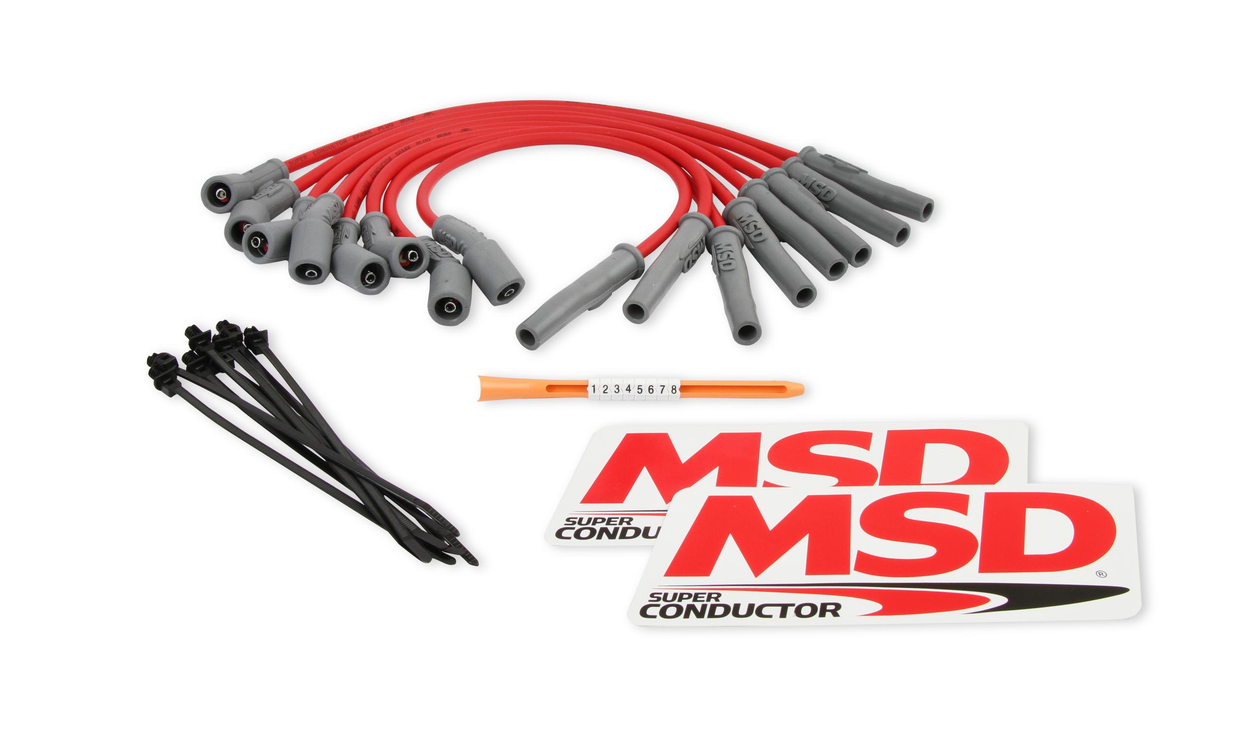 Msd 31639 Wire Set, Red, Ford Raptor 2010-14 6.2L