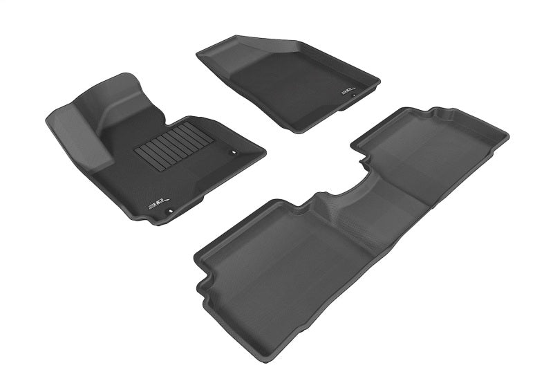 3D MAXpider 2014-2015 Hyundai Tucson Kagu 1st & 2nd Row Floormats - Black