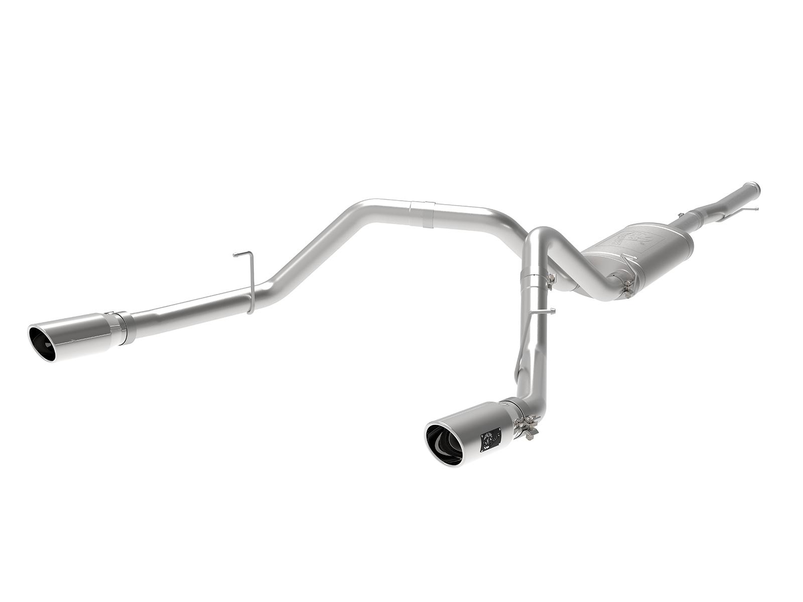 AFE Cat-Back Exhaust System (2009-2018 GM 1500 V6-4.3/V8-4.8/5.3L) - 49-44111-P