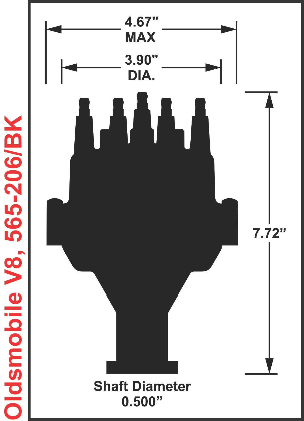 Holley Dual Sync Oldsmobile Distributor.  - 565-206