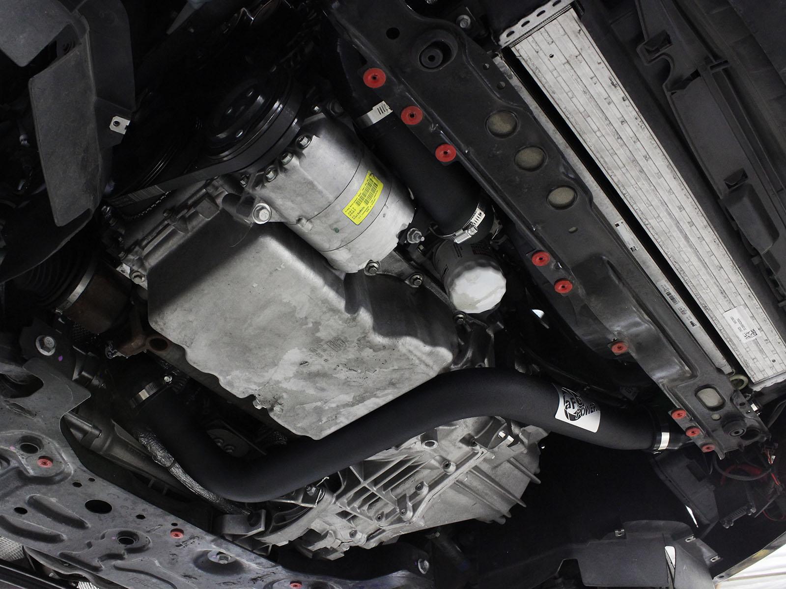 AFE BladeRunner 2-1/2 IN Aluminum Hot and Cold Charge Pipe Kit Black (2013-2018 Focus) - 46-20184-B