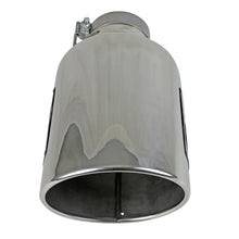 AFE MACH Force-Xp 304 Stainless Steel Clamp-on Exhaust Tip Polished (4 IN Inlet x 8 IN Outlet x 15 IN L) - 49T40801-P15