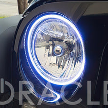 Oracle 7" Round Surface Mount LED Headlight Halo Kit - Green