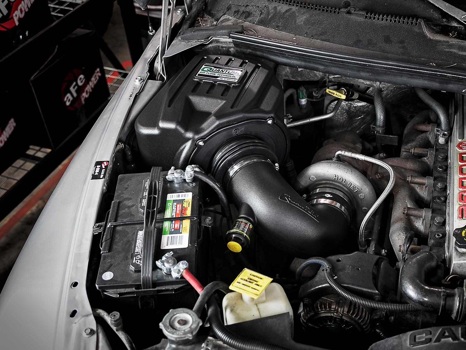 AFE QUANTUM Cold Air Intake System w/ Pro DRY S Media (1994-2002 Ram 2500, Ram 3500) - 53-10001D