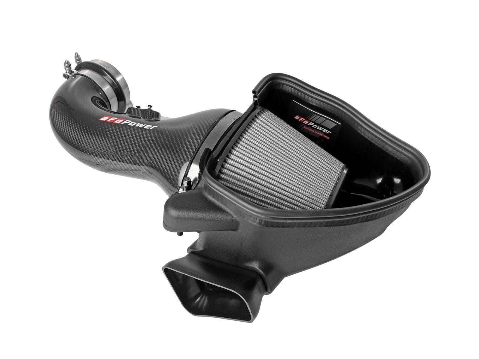 AFE 57-10018D Track Series Carbon Fiber Intake System w/ Pro DRY S Media (2017-2021 Chevrolet Camaro ZL1 V8-6.2L SC)