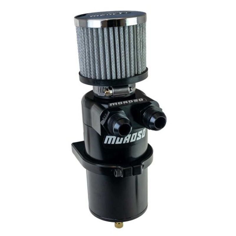 Moroso BREATHER TANK, CATCH CAN, DUAL INLET, 10 AN MALE - 85415