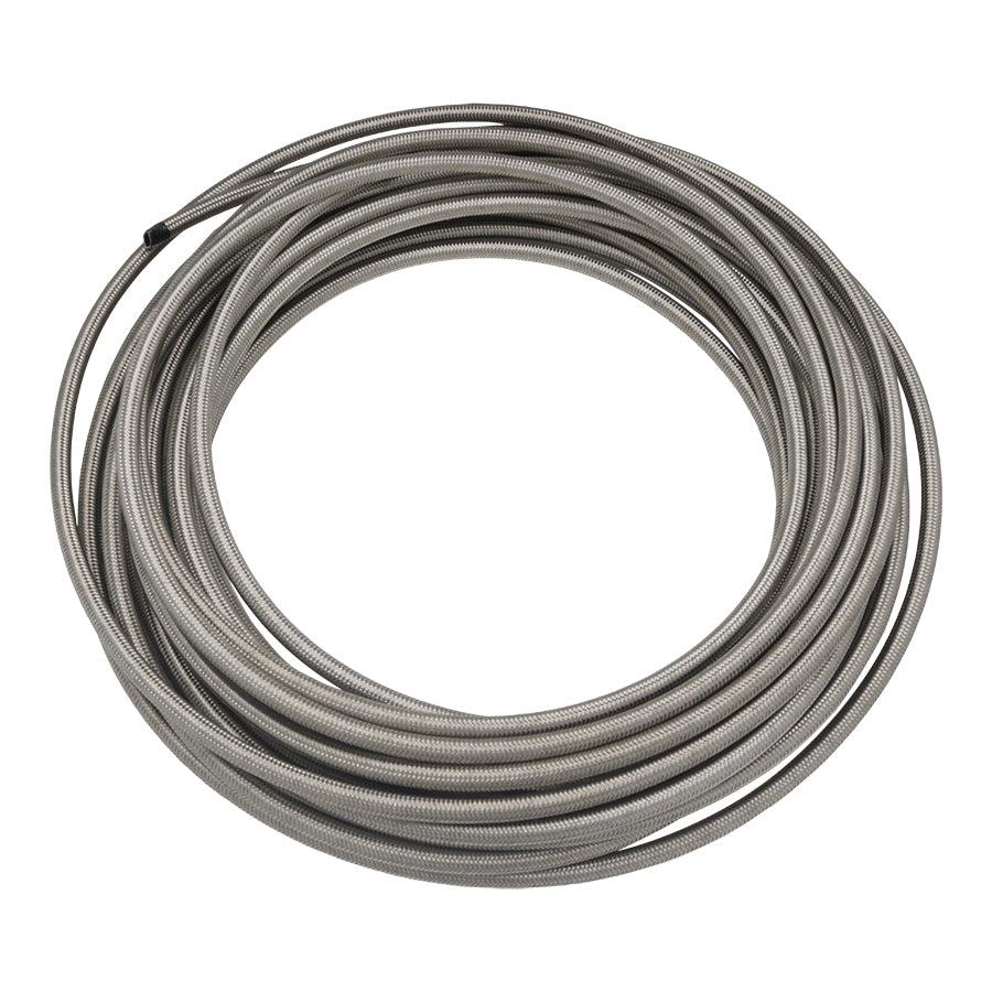 DeatschWerks 8AN Stainless Steel Double Braided PTFE Hose, 50 Feet - 6-02-0862-50
