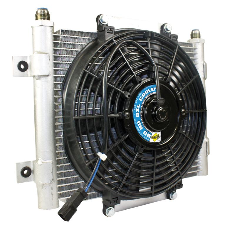 BD Diesel Bd Xtrude Transmission Cooler With Fan -10 Jic Male Connection - 1300611