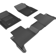 3D MAXpider 2015-2020 GMC Canyon Crew Cab Kagu 1st & 2nd Row Floormats - Black