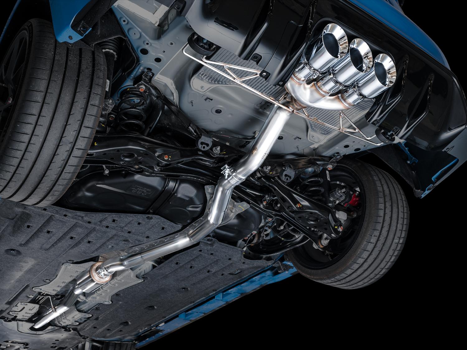 AWE Track Edition for FL5 CTR - Triple Chrome Tips - 3020-52287