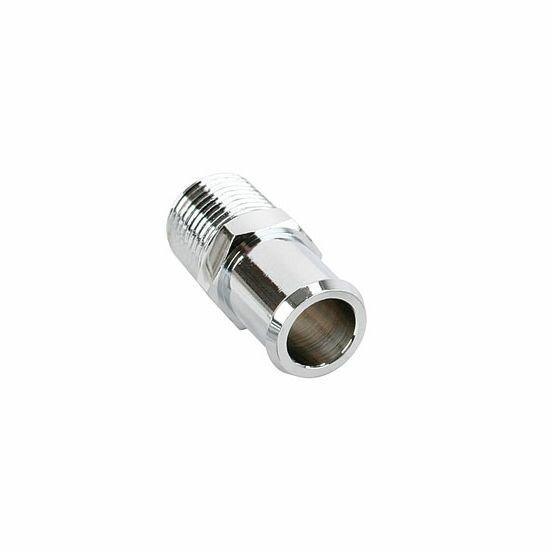 DeWitts Short Chrome Heater Hose Fitting - 32-66376