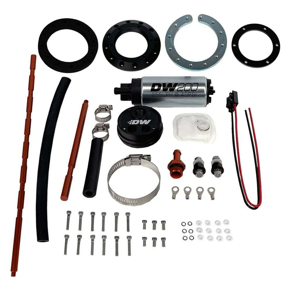 DeatschWerks Universal In-Tank Pump Mount + DW200, 255lph fuel pump - 9-201-5005