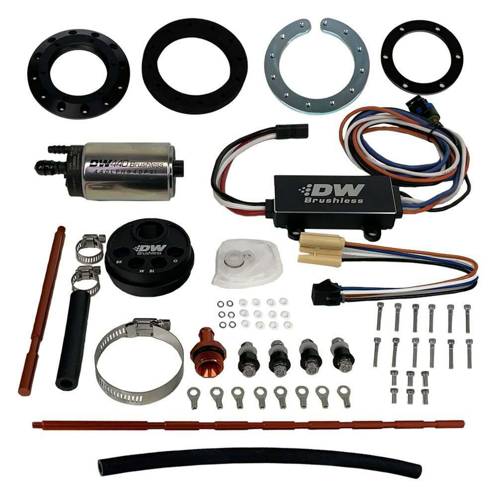 DeatschWerks Universal In-Tank Pump Mount + DW440 Brushless, 415lph fuel pump and controller - 9-441-C102-5008
