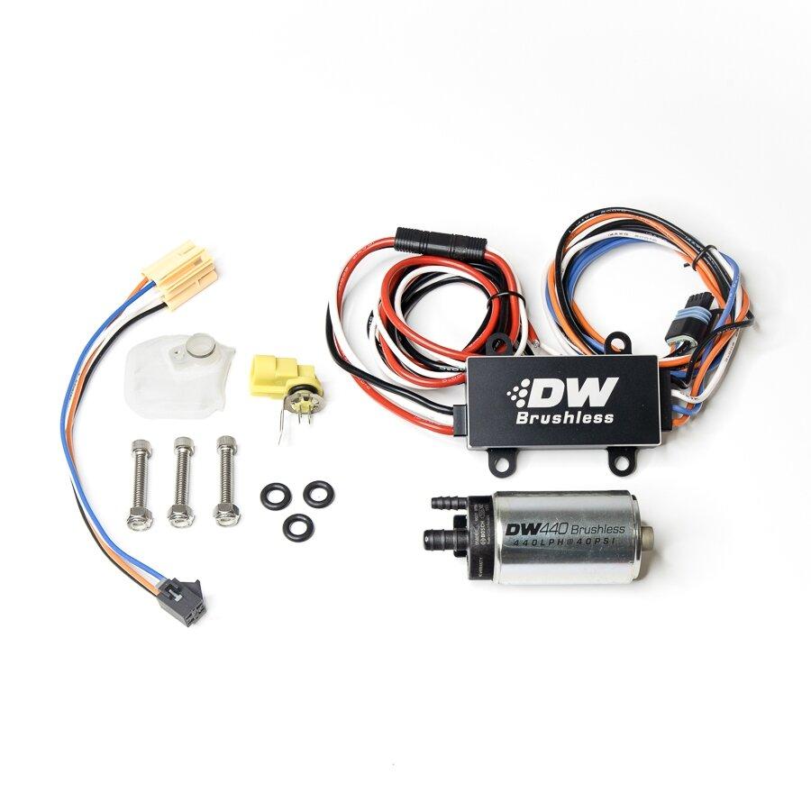 DeatschWerks DW440 Brushless, 440lph in-tank brushless fuel pump + PWM controller w/ install kit (2014-2019 Ford Fiesta ST) - 9-441-C103-0912