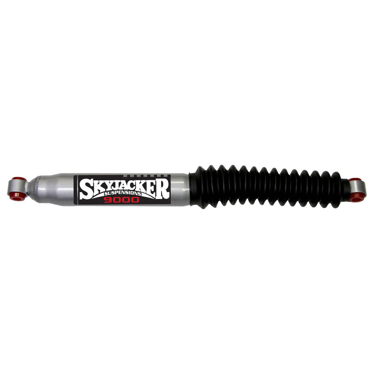 Skyjacker Steering Stabilizer Extended Length 23.9 Inch Collapsed Length 14.35 Inch Silver w/Black Boot Replacement Cylinder Only No Hardware Included - 9000