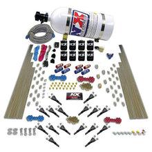 Nitrous Express Shark Dual Stg /Gas 16 Nzls (200-1200Hp) 8 Solenoids With 10Lb Bottle - 90008-10