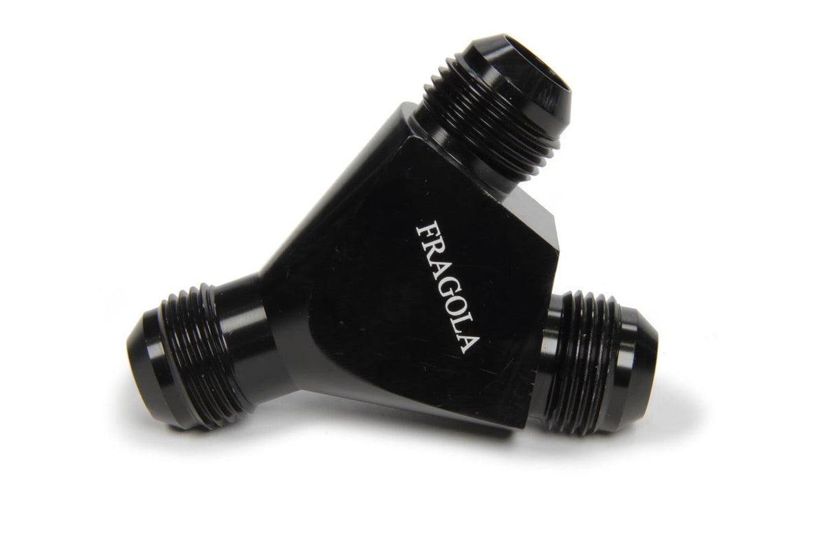Fragola Y-Fitting, 12AN Male All Black - 900612-BL