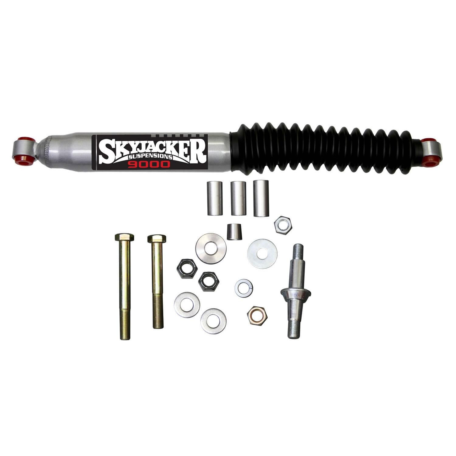 Skyjacker Steering Stabilizer HD OEM Replacement Kit Silver w/Black Boot 94-01 Dodge RAM 1500|94-02 Dodge Ram 2500/3500 - 9007