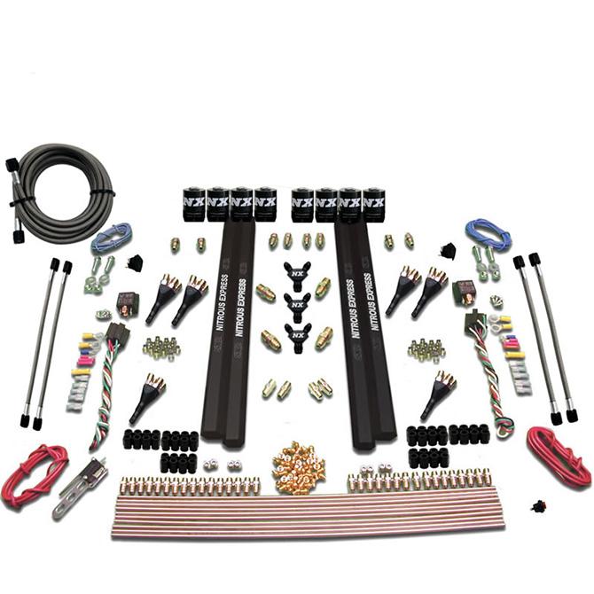 Nitrous Express 6-Cyl. Sx2 Dual Stage Nozzle System (150-750Hp) Less Bottle - 90096-00