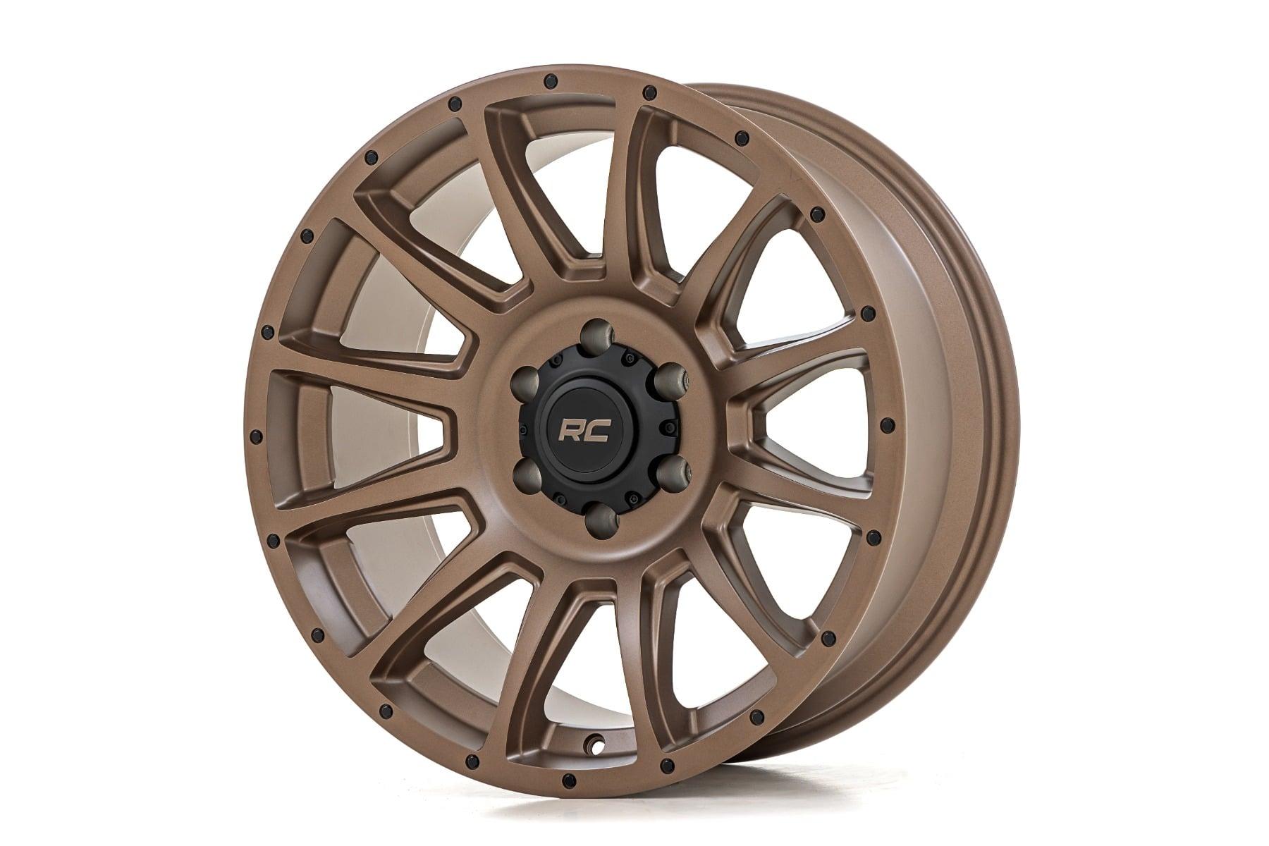 Rough Country 90 Series Wheel One-Piece Bronze 18x9 6x5.5 0mm (1960-1998 Land Cruiser, C10 Pickup, K10 Pickup, Blazer, K20 Pickup, K15/K1500 Pickup, K25/K2500 Pickup, K15/K1500 Suburban, Jimmy, Wagoneer, Cherokee, J20, J10, K15 Suburban, Scout II, K10, K5