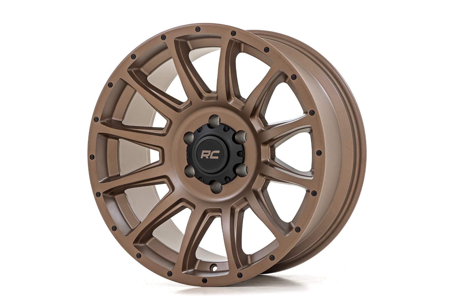 Rough Country 90 Series Wheel One-Piece Bronze 18x9 8x170 -12mm (1998-2010 F-250, Excursion, F-250 Super Duty, F-350 Super Duty) - 90181211
