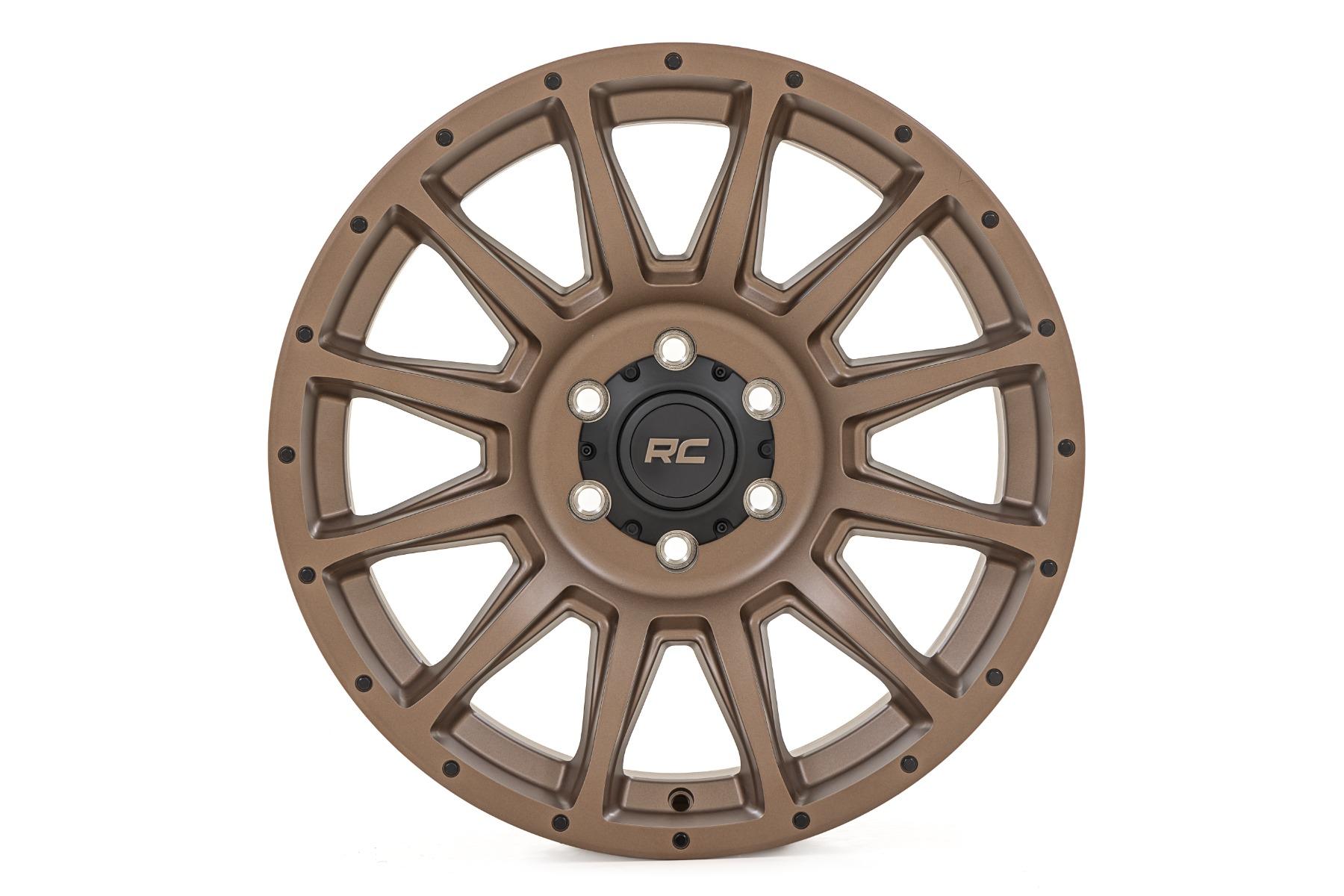 Rough Country 90 Series Wheel One-Piece Bronze 18x9 8x170 -12mm (1998-2010 F-250, Excursion, F-250 Super Duty, F-350 Super Duty) - 90181211