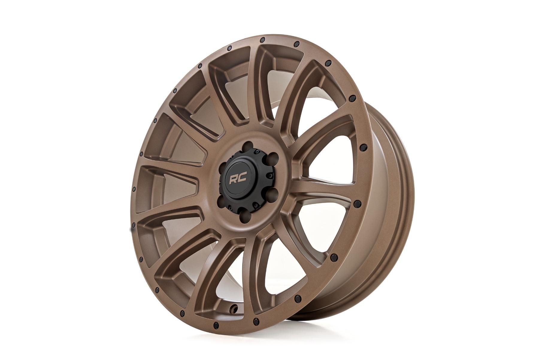 Rough Country 90 Series Wheel One-Piece Bronze 18x9 8x170 -12mm (1998-2010 F-250, Excursion, F-250 Super Duty, F-350 Super Duty) - 90181211